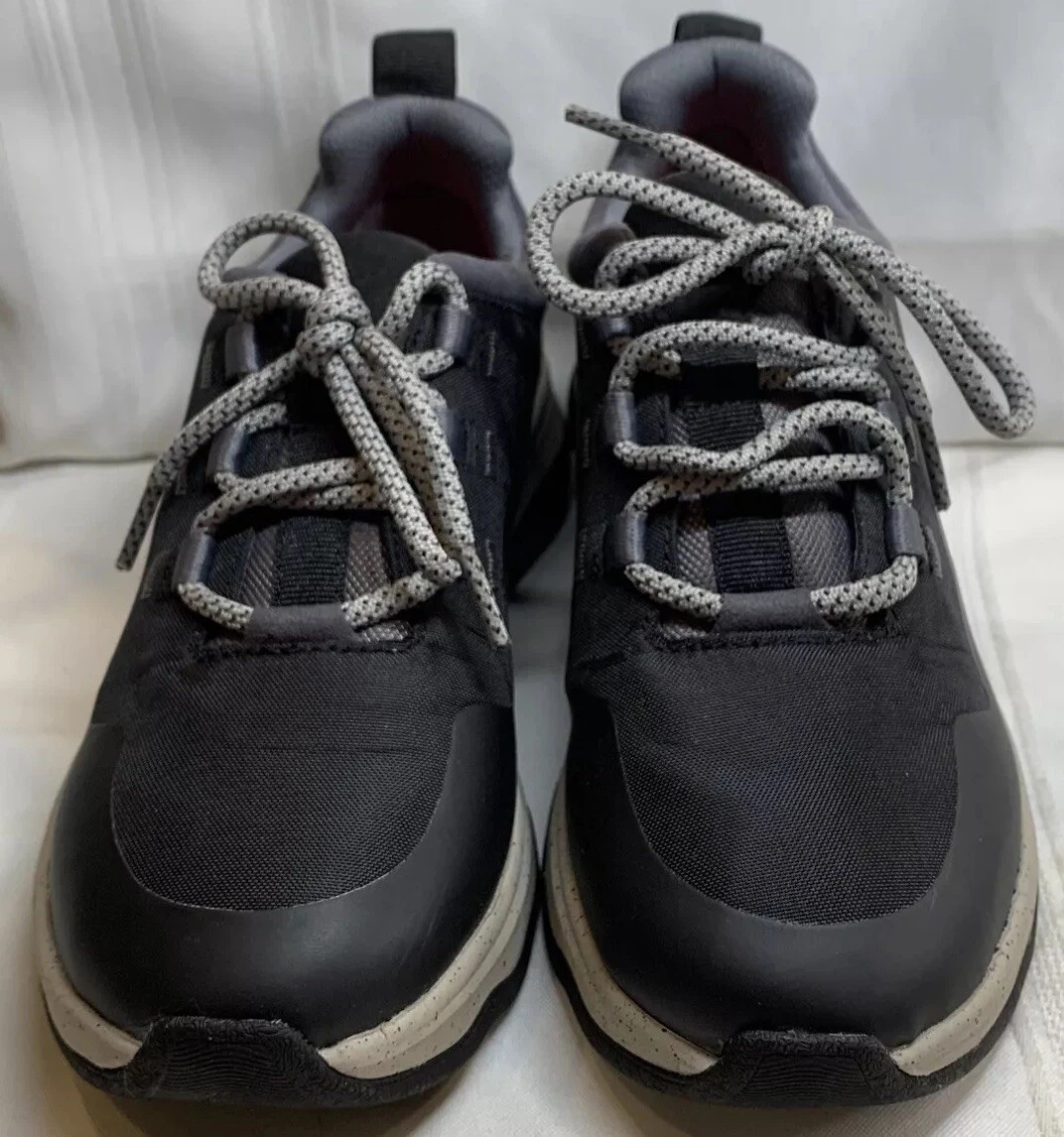 Scarpe da passeggio Oxford Clarks Collection Jaunt in pizzo nero e grigio taglia 8