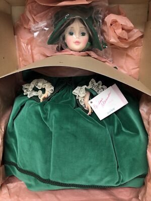 21  Madame Alexander Scarlett Portrait Green Velvet Dress Doll #2240 MIB #OA