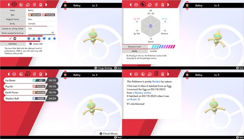 Ultra Brillante 6IV Elección de 250 Dex #001-808 Nivel 5 Pokemon Espada/Escudo Hogar - Imagen 112 de 250