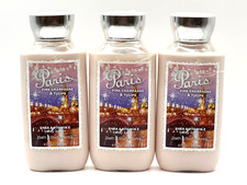 NEW 3 BATH BODY WORKS PARIS PINK CHAMPAGNE TULIPS BODY LOTION CREAM 8 OZ EA