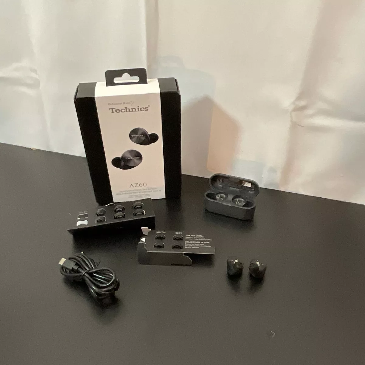 Technics EAH-AZ60 Black Bluetooth True Wireless In Ear Earbuds EAH-AZ60P-K