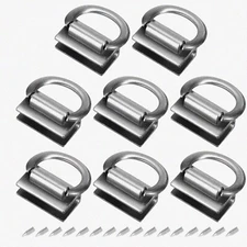 SilverLink Purse Hanger Set: 8Pcs 28mm Metal D-Ring Connectors with Screws for D