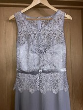 QUIZ EMBROIDERED FLORAL WITH SHIMMERING SEQUINS MAXI EVENING PARTY DRESS SIZE 12