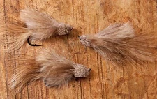 Mihulka Marabou Muddler STREAMER Fly: Set of three flies, Hand tied in USA