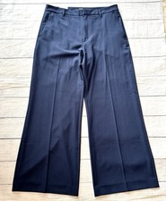 New Banana Republic Women's 12 Trouser Pants 35x31 Wide Leg High Rise Stretch