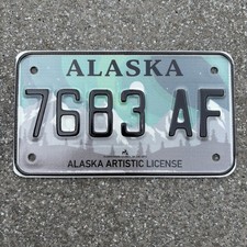 Oryginalna tablica rejestracyjna motocykla USA 🇺🇸 Alaska 