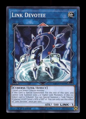 Link Devotee MP19-EN099 1996 Yu-Gi-Oh! TCG Trading Card