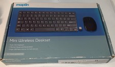 Maplin Mini Wireless Desk set Super slim Keyboard And 3 Button Mouse C