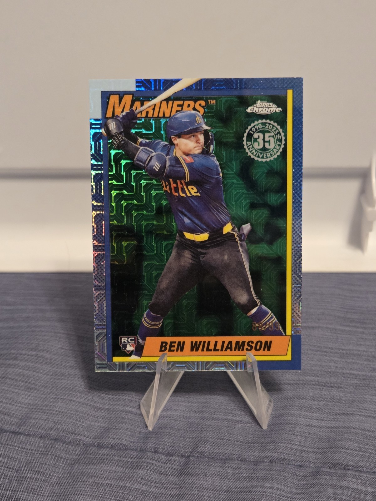 2025 Topps Update Ben Williamson #U90C-10 1990 Silver Pack Green Refractor /99