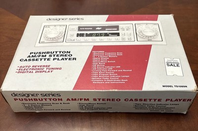 Vintage 1980s Kraco rare Designer Series Car Stereo Casette Player