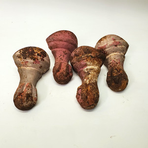 Antique Cast Iron Clawfoot Tub Ball/Clawfoot Scroll Bath Set of 4 Parts Repair