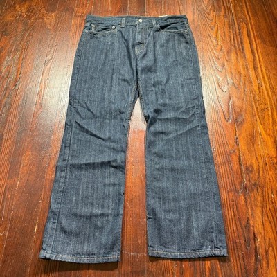 Levis 527 Jeans Mens 36x30 Blue Dark Wash Slim Boot Cut Denim NWT