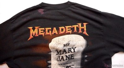 Megadeth Vintage T Shirt 1988 Tour Mary Jane Vic Rattlehead 80's