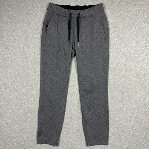 Lululemon Pants Womens Size 6 On The Fly 28" Gray Heather Black Stretch Luxtreme