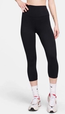 $55 Nike Women's High Waist Capri Leggings FN3236 - Black - Large - New Tags