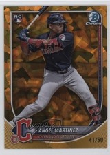 2025 Bowman Chrome Sapphire Edition Gold 41/50 Angel Martinez #68 Rookie RC