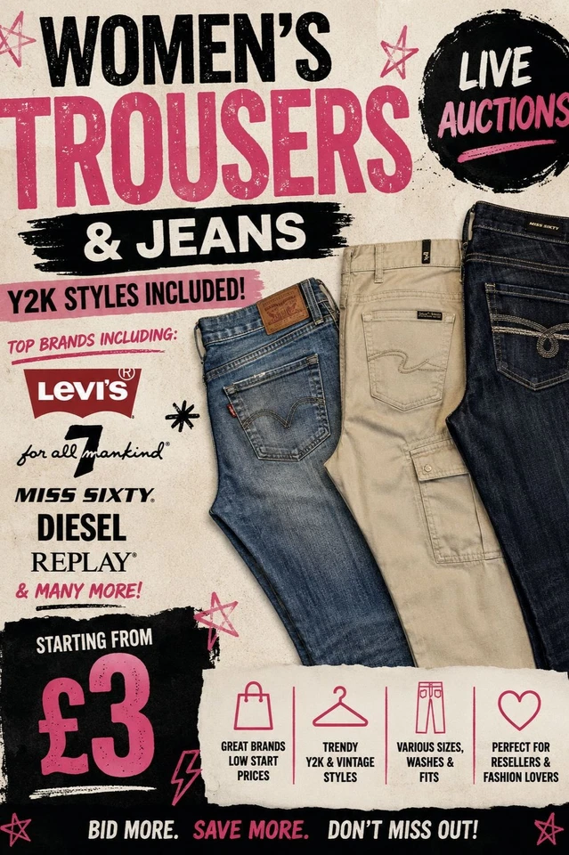 Women’s Trousers & Jeans – Levi’s, 7 For All Mankind & More | Y2K Included