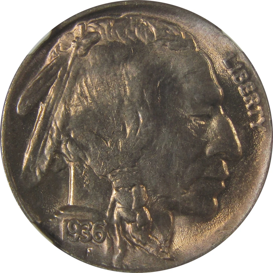 1936 D Indian Head Buffalo Nickel MS 65 NGC Bag Fragment SKU:I22652 - Image 3 of 4