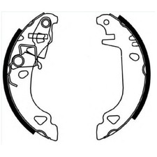 Bremsbackensatz hinten für Fiat Brava 182 Bravo 1 Punto 176 24315187