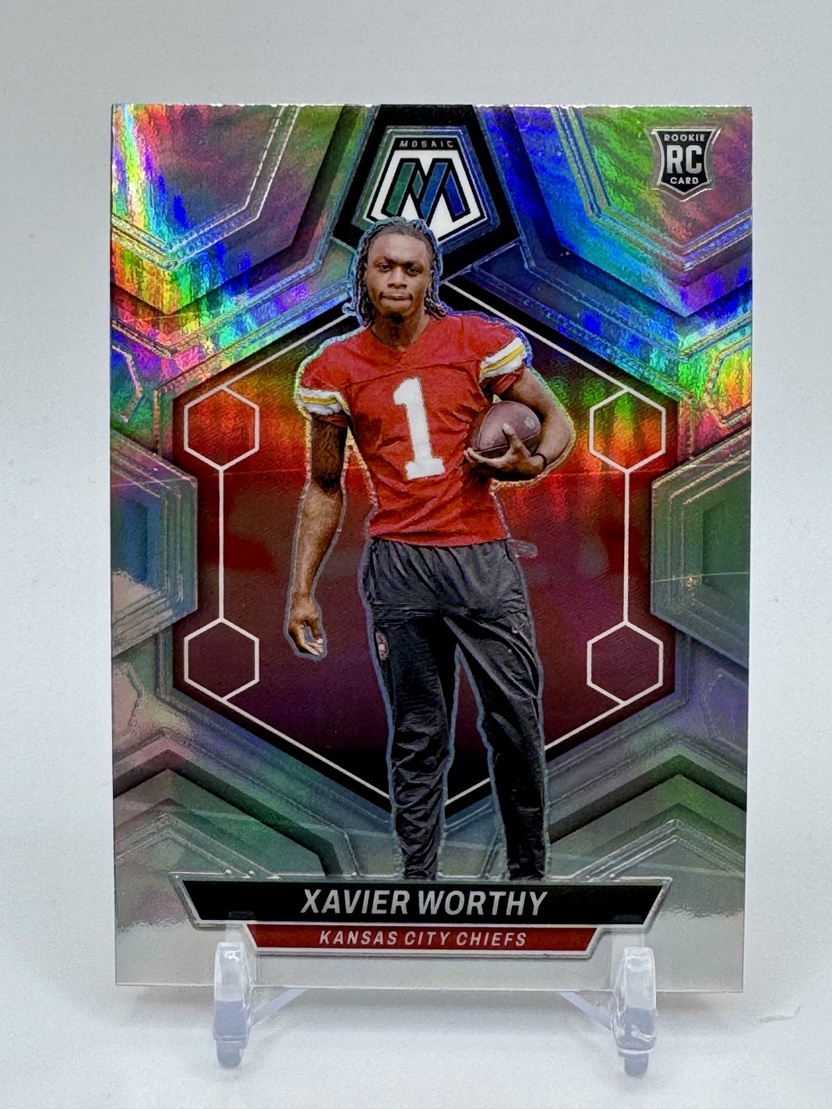 2024 Panini Mosaic #328 Xavier Worthy Silver