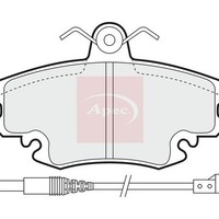 Apec BremsbeläGe Vorne FüR Renault Twingo II 2007 Mit Federn (R90) PAD1716