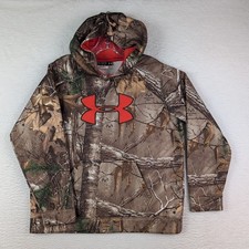 RealTree Xtra Camo Hoodie Under Armour Sweater Youth Size XL Hooded Sweatshirt