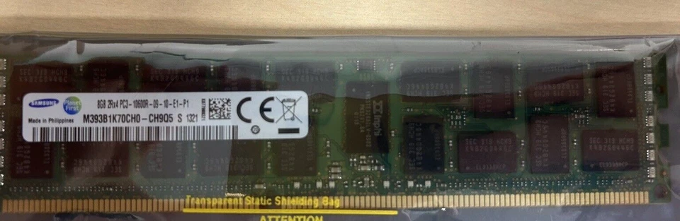 HP 500205-071 8GB RAM Memory Compaq ProLiant DL360 G7 (DDR3-10600-Reg)  Ref00323 - Image 3 of 4