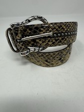 Brighton Belt Women Size 32 Snake Skin Embossed
