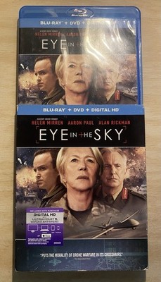 Eye in the Sky (Blu-ray/DVD, 2016, w/Slipcover) Hellen Mirren, Aaron Paul