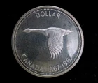 1967 CANADA SILVER DOLLAR, 80% SILVER, ASW: .6 oz, KM# 70
