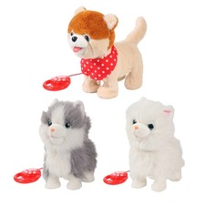 Plush Robot Dog Toy Electronic Interactive Dog Puppy - Walking, Barking, Wagging