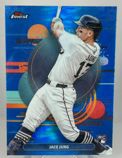 2025 Topps Finest - Uncommon Jace Jung #191 Blue Refractor /150 (RC)