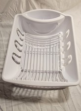 Sterilite 06218006 Sink Dish Rack Drainer, White 