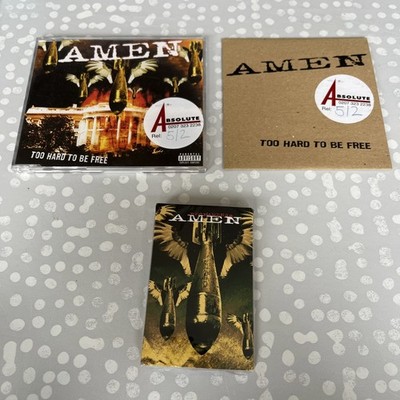 Amen Propamenda CassettePromo Sealed & Too Hard To Be Free CDs 1 Track Promo
