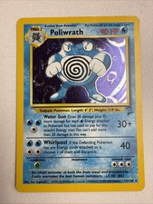Poliwrath 15/130 Base Set 2 Holo Swirl 