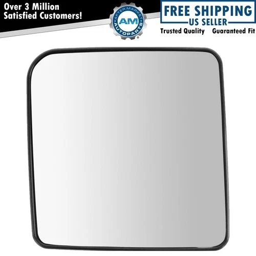 Mirror Glass w Backing Plate LH Left Driver Side for Jeep Wrangler