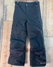 Columbia Bugaboo Omni-Tech Insulated Snow Pants Kids M 10/12 Black Ski Snowboard