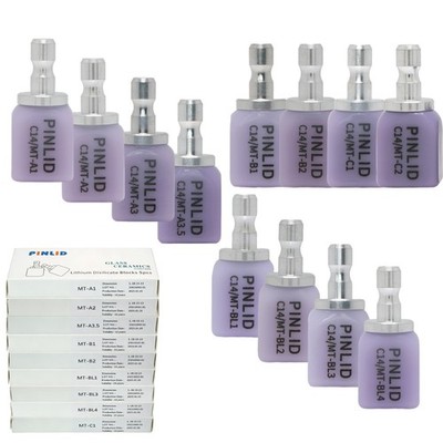 US C14 CAD/CAM Emax CEREC Inlab Glass Ceramic Lithium Dislicate LiSi Blocks MT