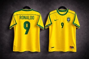 ブラジル代表 リイシュー ジャージー #9 ロナウド ブラジル代表 リイシュー ジャージー #9 ロナウド／サッカーショップKAMO