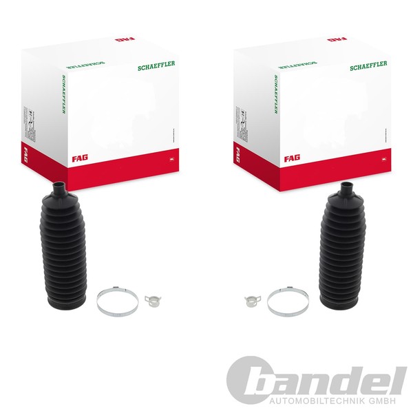 2X Schaeffler FAG Lenkmanschette Faltenbalg Satz Passend FüR Ford Fiesta Fusion-image
