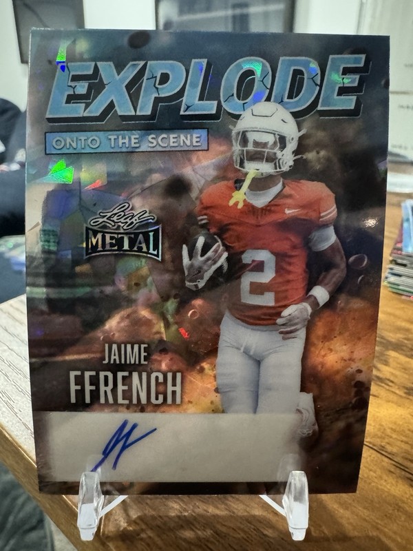 2026 Leaf Metal Football Jamie Ffrench #1/1 Prospect RC Auto