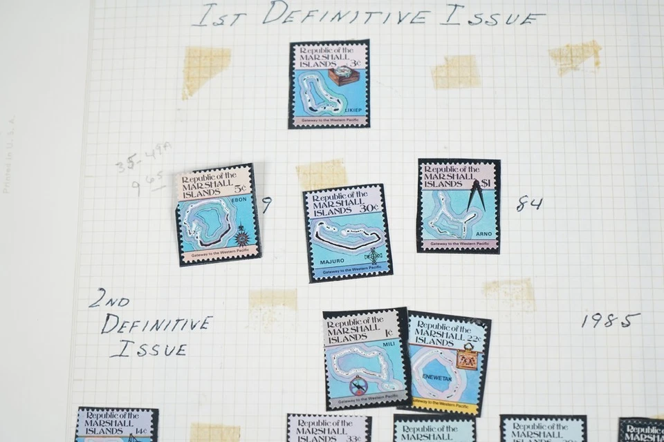 US TERRITORIES COLLECTION OF 300+ STAMPS MOSTLY MINT NEVER HINGED ON PAGES - Image 2 of 4