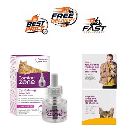 Comfort Zone Cat Calming Diffuser Refill 30 Day 1 Pack
