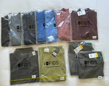 Brand New FIGS Scrubs Tops, Bottoms, Zip-Ups and Duffle Bag NWT