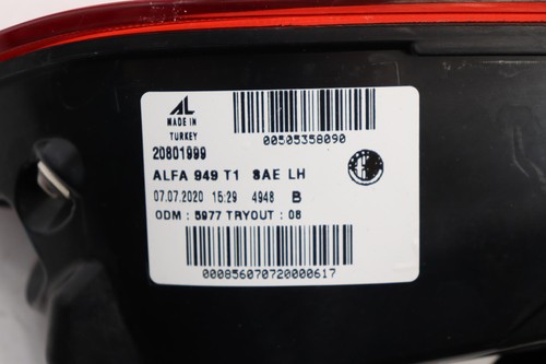 2018 -2022 ALFA ROMEO STELVIO REAR LEFT OUTER LED TAILLIGHT LAMP OEM 00505358090 - Bild 11 von 12