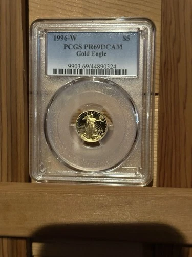 1996-W PR69DCAM GOLD EAGLE $5 1/10th OZ