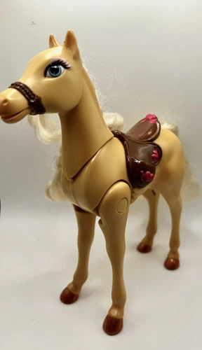 Mattel Barbie 8” Horse Head Bows Mouth Moves Action Legs Bend