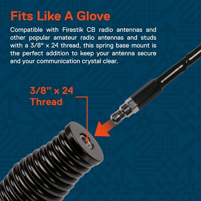 OSALADI Molla Antenna In Inossidabile Ammortizzatore Resistente Per Cb - Foto 11