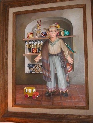 Mexican oil painting My Favorite A beauty !