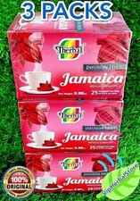 HIBISCUS TEA ✅ Te de Jamaica 50 bags 0.03 oz. each box Antioxidant 3 Packs